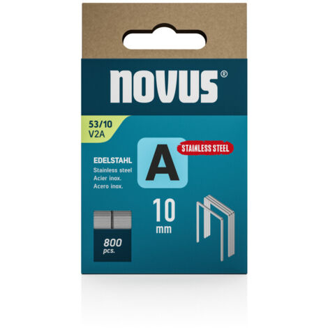 Novus Tools 042-0779 Feindrahtklammern Typ 53 800 St. Abmessungen (L x B) 10 mm x 11.3 mm