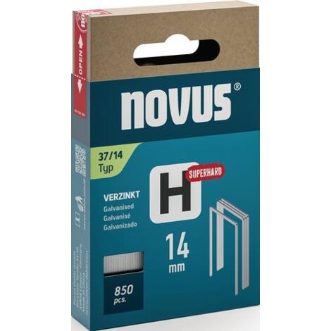 Novus Tools 042-0787 Feindrahtklammern Typ 37 850 St. Abmessungen (L x B) 14 mm x 10.6 mm