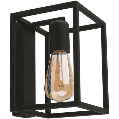 Nowodvorski CRATE applique parete nera metallo E27 9046