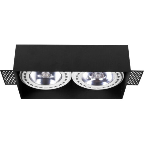 Nowodvorski Downlight faretto incasso nero metallo 2xES111