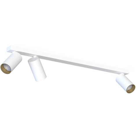 Nowodvorski MONO plafonnier barre 3 spots GU10 blanc/or
