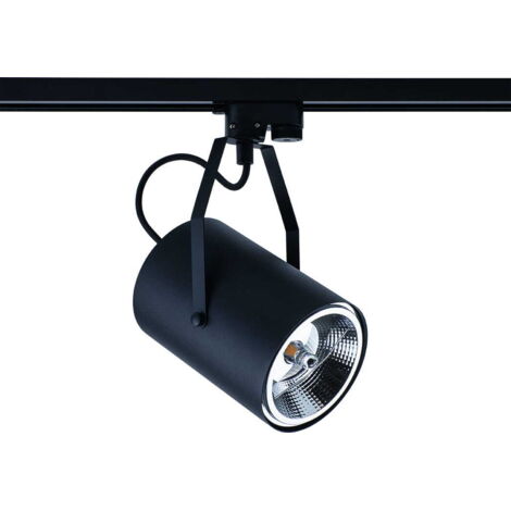 Nowodvorski PROFILE Bit Plus Black 9018 Track Spotlight for 1-Circuit System, GU10 ES111 LED max 15W, Adjustable & Dimmable, IP20, Aluminium/Metal, Ceiling Mount