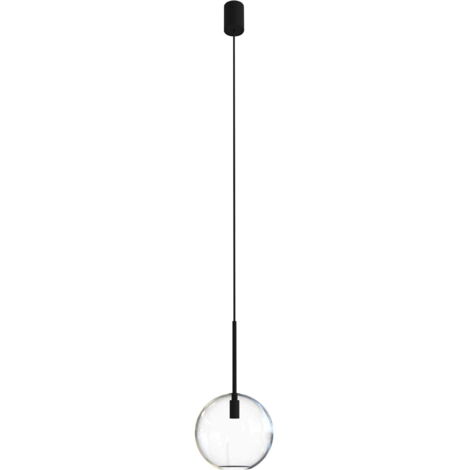Nowodvorski Sphere lampada a sospensione vetro Ø15 nera