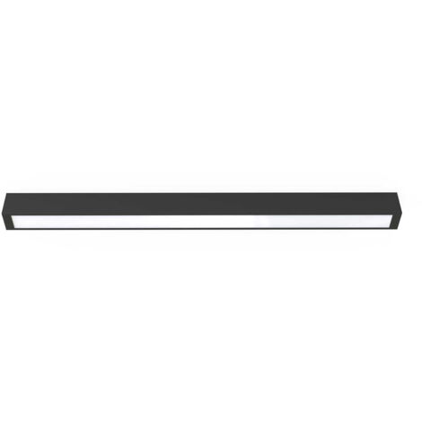 Nowodvorski Straight plafoniera soffitto T8 92cm nero bianco