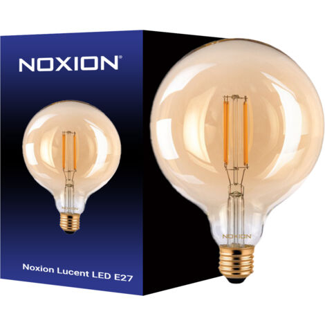 Noxion Lucent LED E27 Globe Filament Ambre 125mm 7.2W 630lm - 822