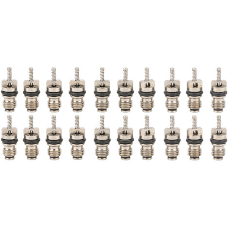 Noyau de Valve de Climatisation de Voiture, 20 Pièces, Noyau de Valve en Cuivre Haute Pression de Remplacement pour pour, Noyau de Tige de Valve de Climatisation de Voiture,.