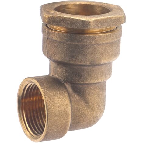 Noyon & Thiebault – Coude femelle laiton pour tuyau polyéthylène Ø25 – Sortie 3/4 (20x27) – Pression max 10 bar – Joint torique NBR inclus - F20x27