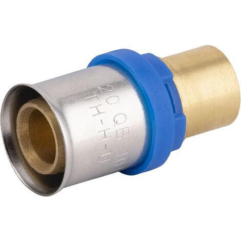 Noyon & Thiebault – Raccord multicouche à sertir Ø20mm – Cuivre à souder Ø14mm – Pression max 10 bar – Joints toriques EPDM inclus