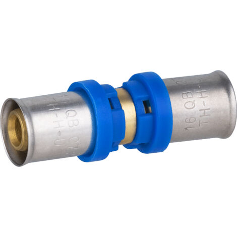 Noyon & Thiebault – Raccord multicouche sertir Ø16mm – Douille inox avec bague HDPE – Joints toriques EPDM pour étanchéité – Conforme norme NF