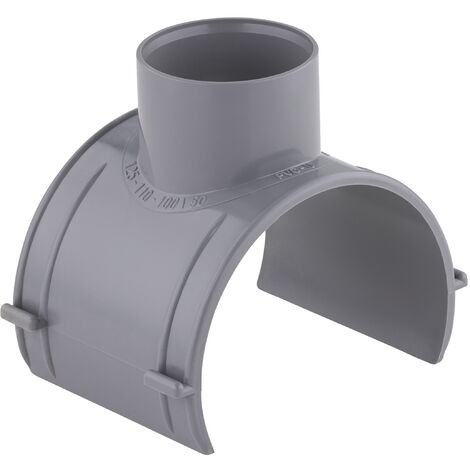 Noyon & Thiebault – Raccord d'évacuation PVC Ø100 - Ø50 pour évacuation eaux usées – Installation rapide – Sortie à 90° – Matériau PVC durable