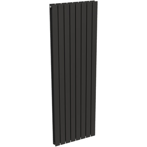 Noyon & Thiebault – Radiateur vertical double lame 1800x604 noir mat – Radiateur eau chaude en acier 2464W pour espaces jusqu’à 61 m² – Économie d'énergie