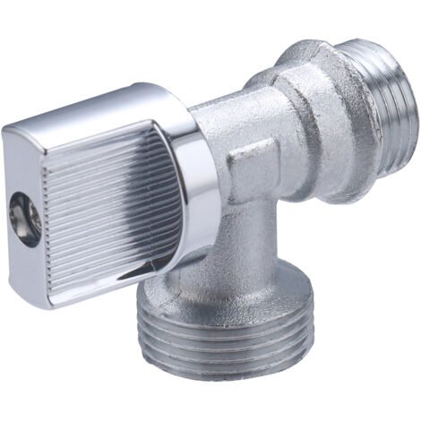 Noyon & Thiebault – Robinet équerre 1/4 tour pour machine à laver – Connexion femelle 1/2 – Alimentation tuyau femelle 3/4 – Installation rapide