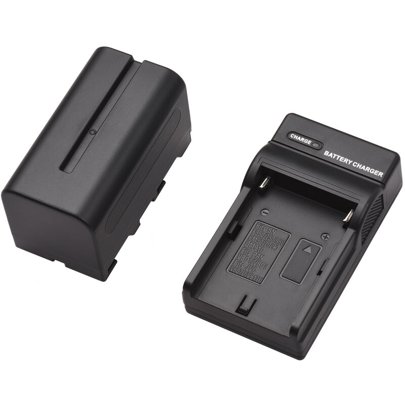 

NP-F750 / NP-F770 Kit de bateria y cargador de camara 1 unidad 7.2V 5200mAh Bateria recargable grande con reemplazo de cable USB para SONY NP-F550