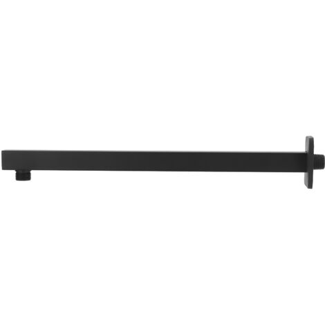 NPT1/2 41 cm bras de douche dissimulé mural pommeau de douche bras d'extension pour maison salle de bain noir