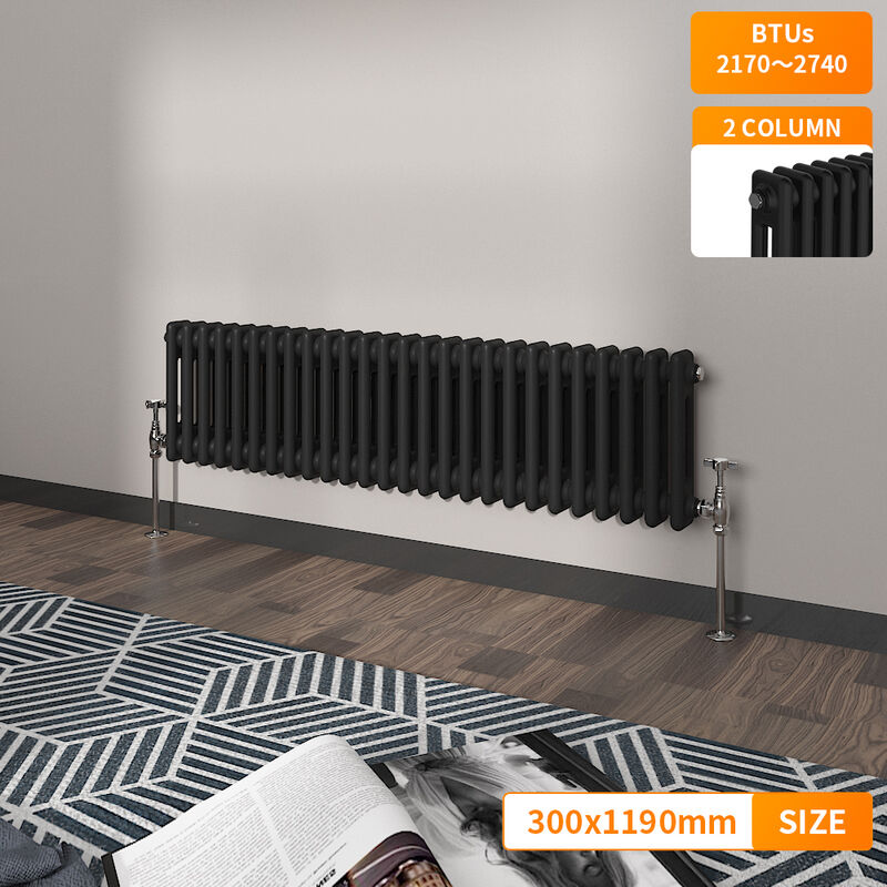 Image of NRG Black 2 Column Traditional Cast&hellip;