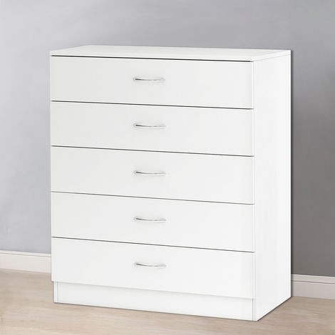 main image of "Chest of Drawers Bedroom Furniture Bedside Cabinet with Handle"