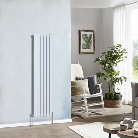NRG Designer Radiator Flat Panel White Central Heating Rads Vertical 1600x408mm Single
