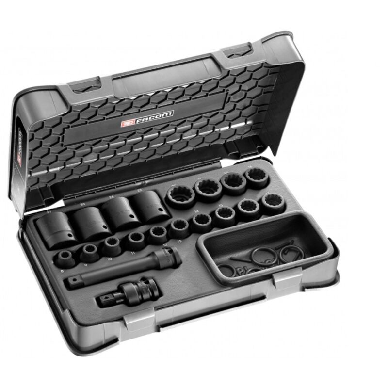 NSD.500A Coffret Douil 1/2' Impact 12P 8-27Mm