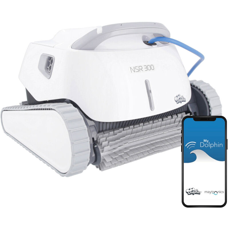 Robot De Piscina Eléctrico Fondo, Paredes Y Línea De Agua Programable - Conectado - Nsr300 Connect - Dolphin -