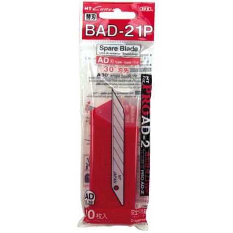 NT - 21P BAD DE 10 LAMES DE RECHANGE NT-CUTTER BAD-21P