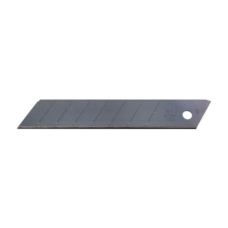 NT CUTTER LAMES NOIRES ULTRA TRANCHANTES DE 18 MM, 10 LAMES/PAQUET, 1 PAQUET (BL13P), 58 DEGRÉS