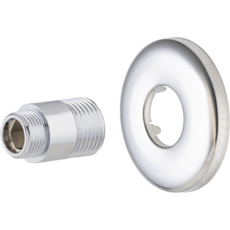 Nt Noyon & Thiebault – Raccord d'adaptation WC lavabo mâle 15x21 vers mâle 12x17 – Platine sécable – Installation flexible pour sanitaires