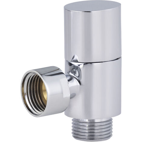Nt Noyon & Thiebault – Robinet d'arrêt équerre 1/4 de tour 12x17 – Laiton – Raccord mâle et femelle 12x17 – Design ovale pour WC - 4tour