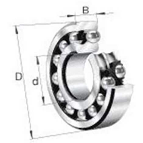 NTN Pendelkugellager 2201 S Innen-Ø 12 mm Außen-Ø 32 mmBreite14 mm