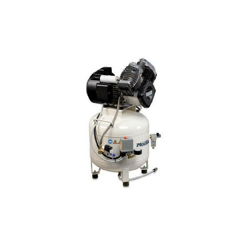 Compresseur à air pour dentiste et laboratoires 3CV 2,2kW 230V Monophasé 50L non lubrifié - Med 320-50V-ES-3M - Nuair
