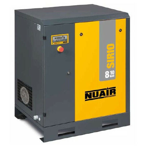 Nuair - Compresseur entraînement courroie 15CV 11kW 400V Triphasé 10 bar carte électronique - SIRIO 11/10