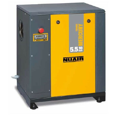 Nuair - Compresseur entraînement courroie sur châssis 7,5CV 5,5kW 400V Triphasé 13 bar - MERCURY TRONIC 5.5/13