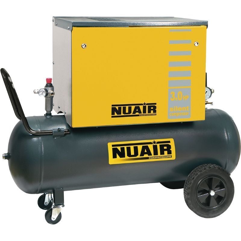 Nuair - Compresseur d'air insonorisé 100 litres 10 bar 3 cv 2,2 kW