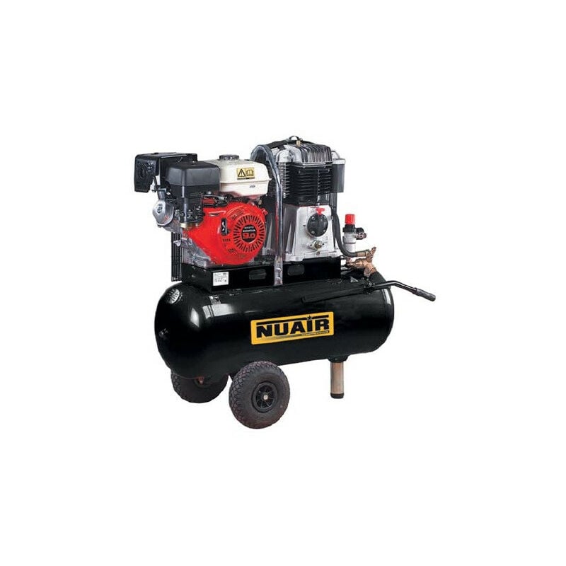Nu Air - Nuair - Compresseur à moteur thermique essence honda mobile 9CV 6,7kW 90L 12 bar - BK119-100-9S-HONDA ap