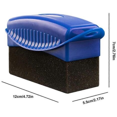 Nuancier applicateur de gel pour pneus, éponge de soin avec couvercle, pad de dressing pour pneus, outil de polissage et protection caoutchouc.