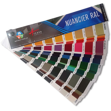 main image of "NUANCIER RAL - Palette Peinture - Coloris Peinture - ARCANE INDUSTRIES - Format Papier - 21cm x4cm - Format Papier"