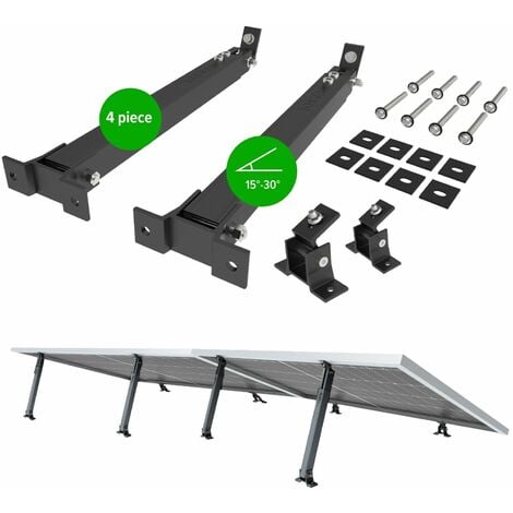 Nuasol 2x Soporte elevado para módulos solares Balcón Cubierta plana Fachada FV