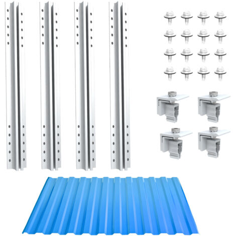 NUASOL Lot De 2 Supports De Fixation Pour Centrale électrique De Balcon Angle Inclinaison 30 60 Longueur Reglable 89568190