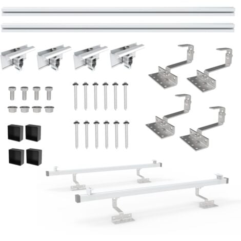 NuaSol Photovoltaic Solar Panel Mount 1 Mounting Set Tile Roof Fastening