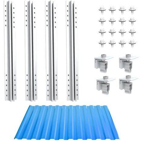 Solar Mounting T Module 10 aluminum mounting brackets for solar modules, central T-shaped ...