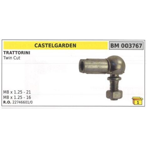 Nudillo CASTELGARDEN tractor de césped cortadora de césped TWIN CUT 003767