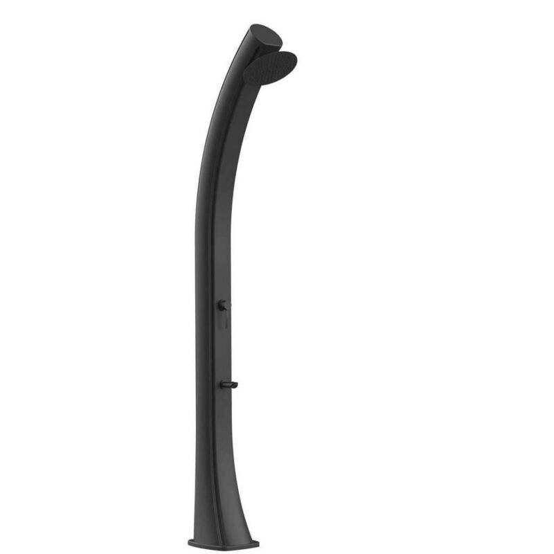 Starmatrix - Nueva Ducha Negra Con Calefacción Solar Cm 25X27X226,6 Rioxxl Nero Black - Negro Negro