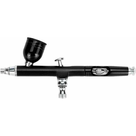 Nuevo kit de pistola de pulverización por gravedad de 0,3 mm para pistolas de pulverización con aerógrafo de doble acción (negro)