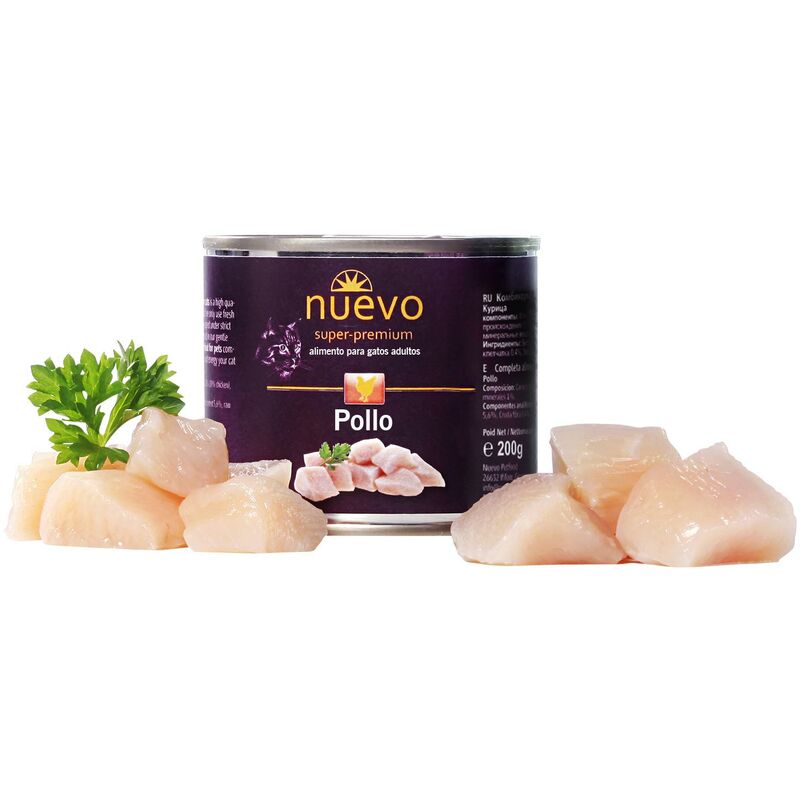 

Nuevo Lata Gato ADULTO: Pollo, 200 g