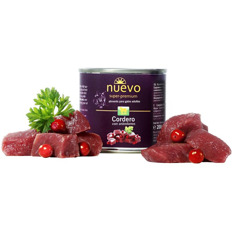 

Lata Gato SENIOR: Cordero, 200 g - Nuevo