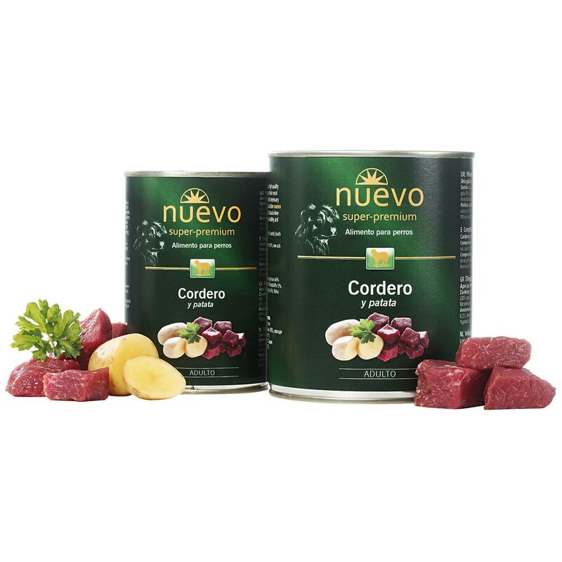 

Lata Perro ADULTO: Cordero y Patata, 400 g - Nuevo