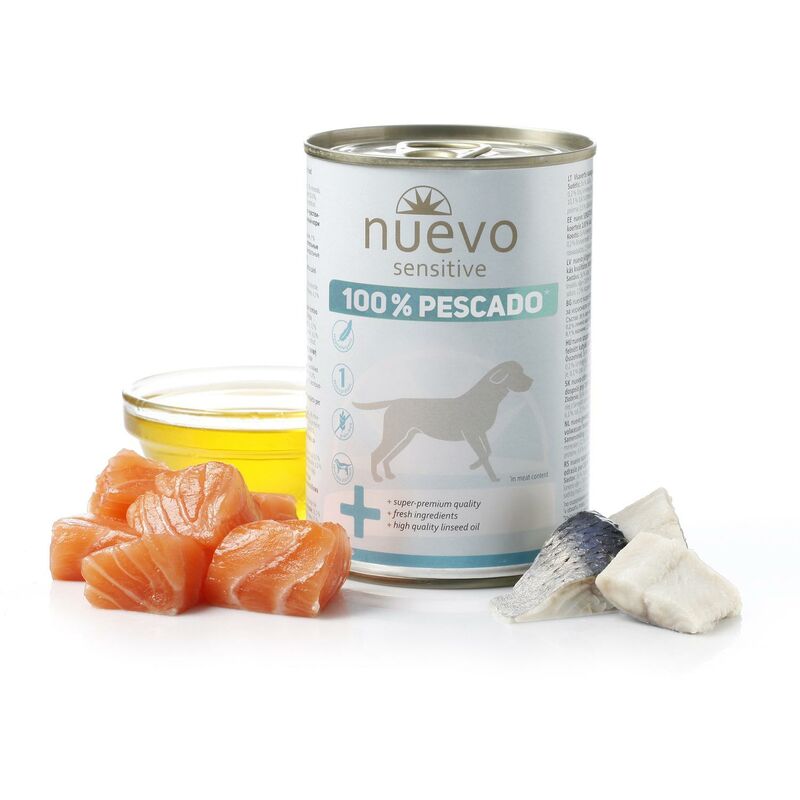 

Lata Perro SENSITIVE: 100% Pescado, 400 g - Nuevo