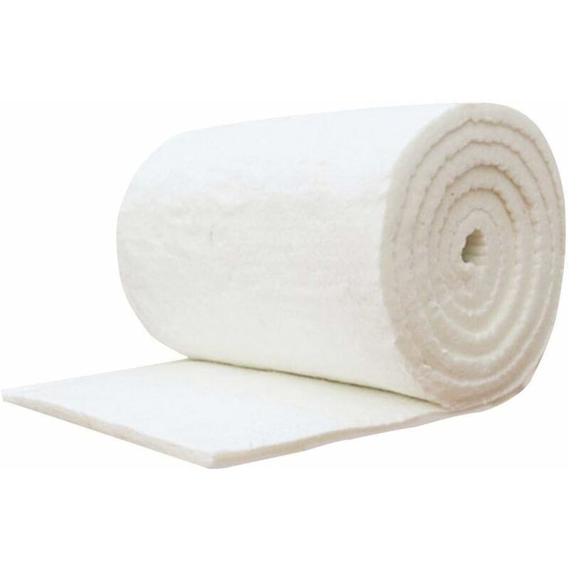 

Nuevo Ceramica 60cm x 60cm Manta ignífuga de algodón y Fibra de cerámica para Estufas de Madera y Chimenea, Blanco Estufa Bioetanol Chimenea - Manta