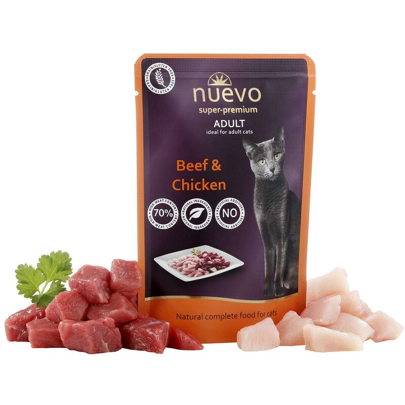 

Sobre Gato Adulto Ternera Pollo, 85 g - Nuevo