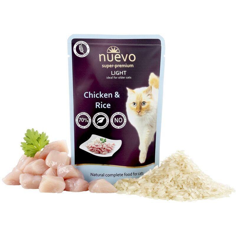 

Sobre Gato Light Pollo Arroz, 85 g - Nuevo