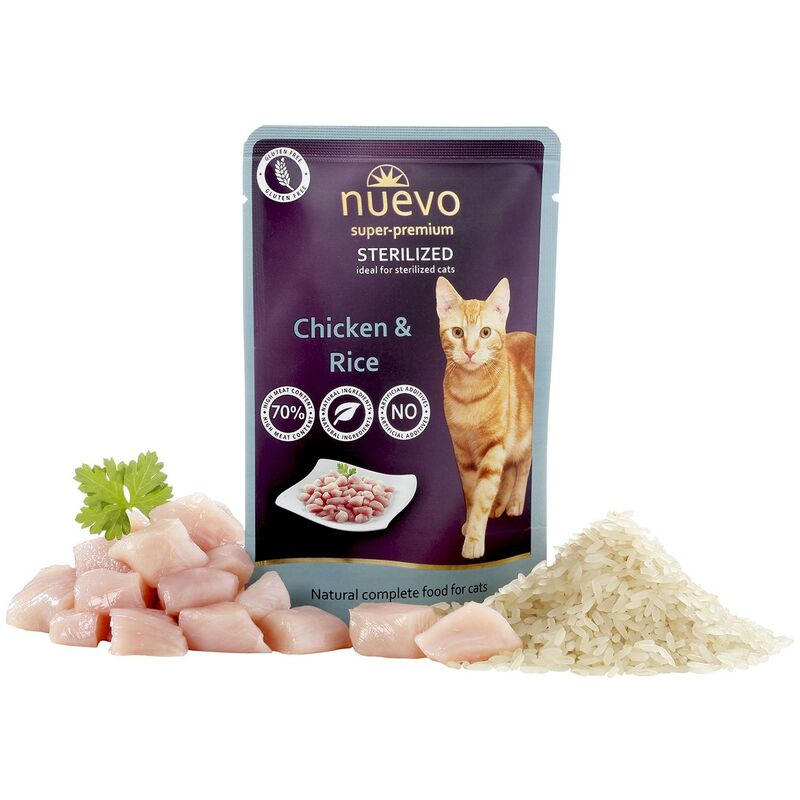 

Sobre Gato STERILIZED: Pollo y Arroz, 85 g - Nuevo